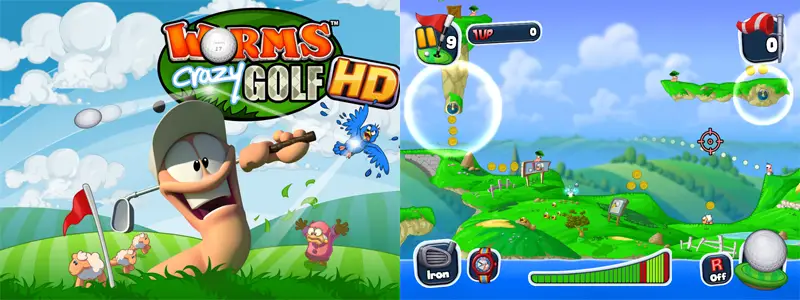 Worms Crazy Golf on