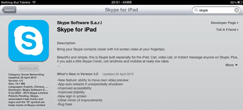 skype ipad - for some reason we don't have an alt tag here