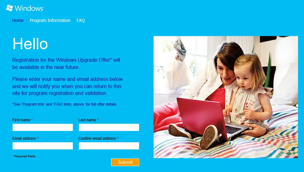 Windows Upgrade Offer - for some reason we don't have an alt tag here