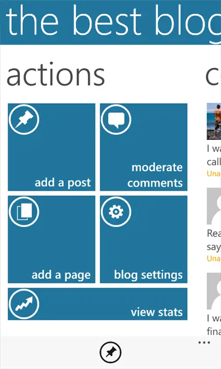 WordPress app on Windows Phone - for some reason we don't have an alt tag here