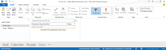 Outlook 2013 tasks - for some reason we don't have an alt tag here