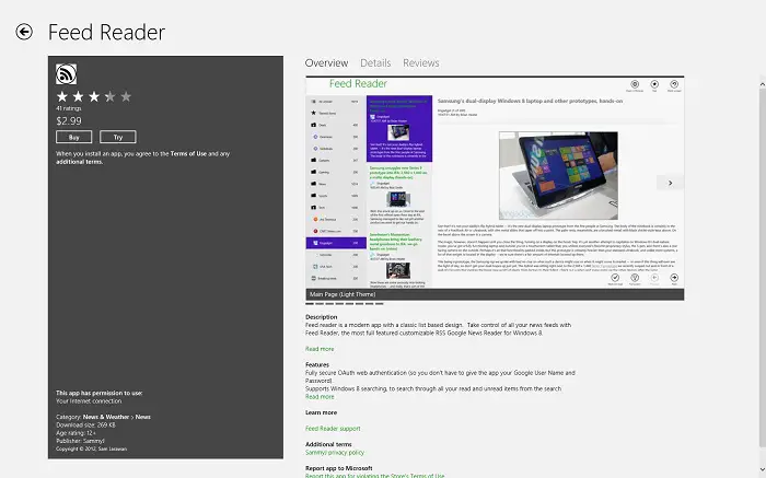 Windows Store App Listing - for some reason we don't have an alt tag here