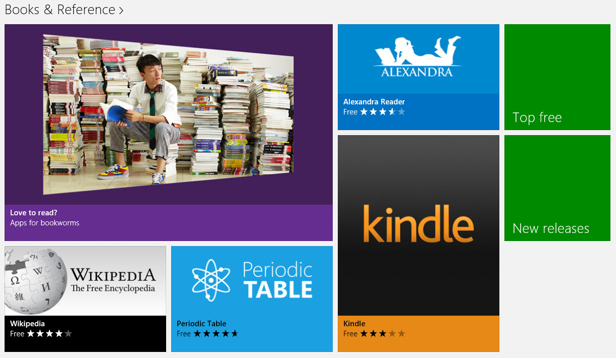 Windows Store Books Reference - for some reason we don't have an alt tag here