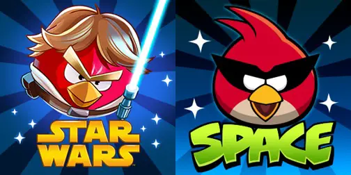 Angry Birds Star Wars and Space - for some reason we don't have an alt tag here