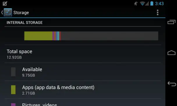 nexus 4 storage - for some reason we don't have an alt tag here
