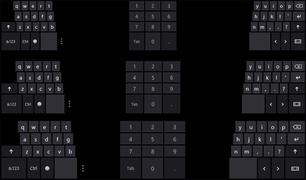Windows 8 Split Virtual Keyboard Sizes - for some reason we don't have an alt tag here