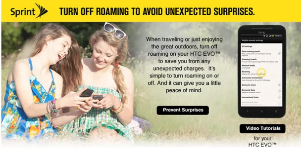 HTC EVO roaming email - for some reason we don't have an alt tag here