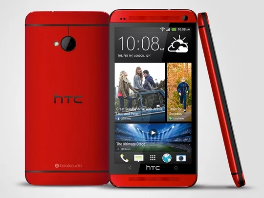 HTC One in red