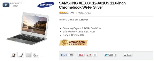 Samsung Chromebook NewEgg