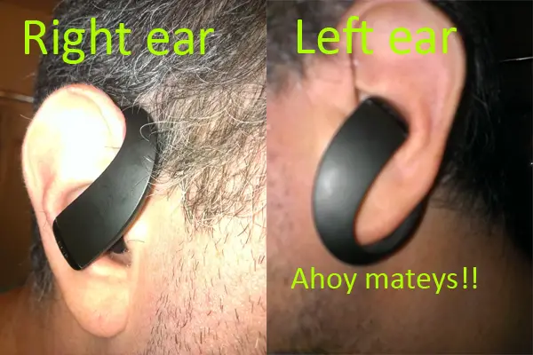 Jabra STONE3 left-right ear comparison
