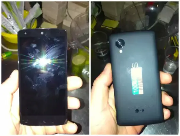 Nexus 5 front and back