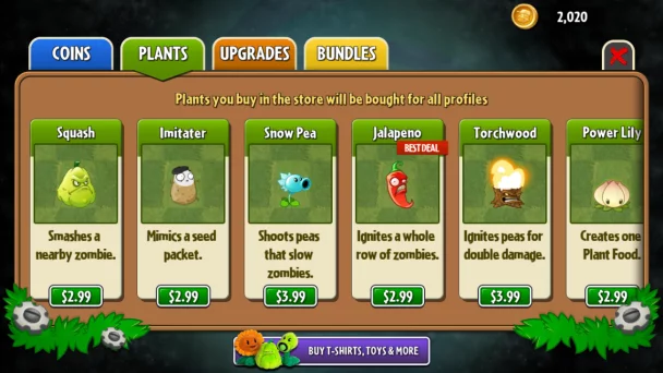 PvZ2 pay screen