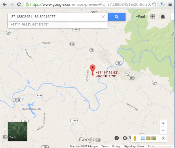 Google Map response