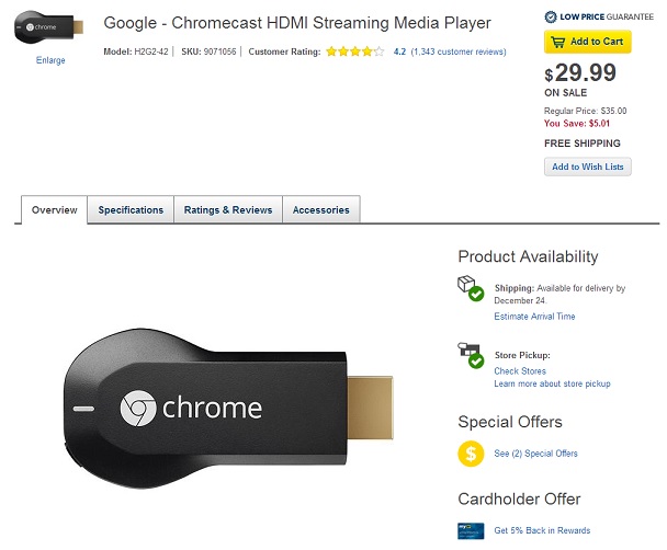Chromecast at Best Buy