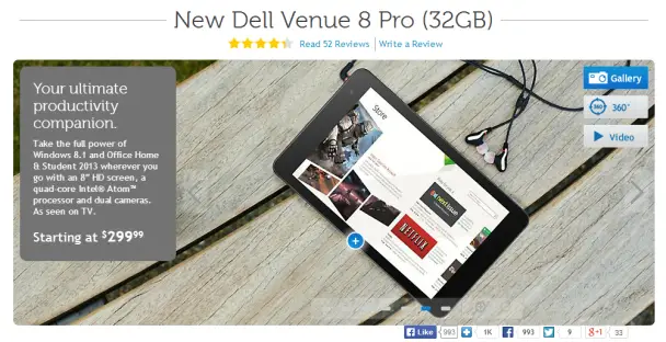 Dell Venue Pro 8