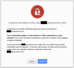 Chrome SSL error