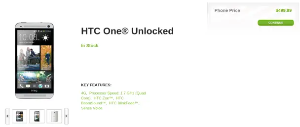HTC One sale