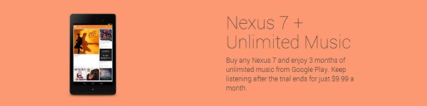 Nexus 7 All Access offer