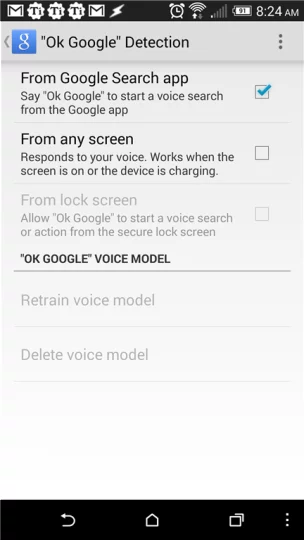 Google Now anywhere main screen