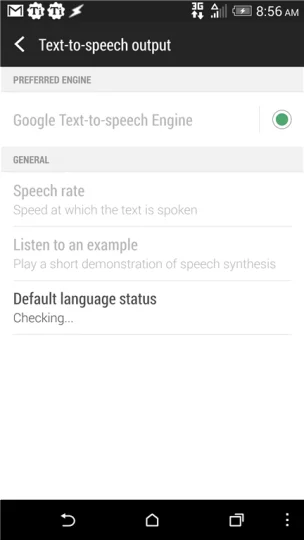 Google Text to Speech engine