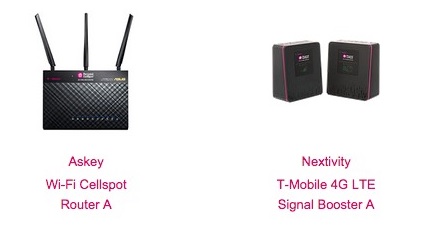 T-Mobile signal booster and Cellspot