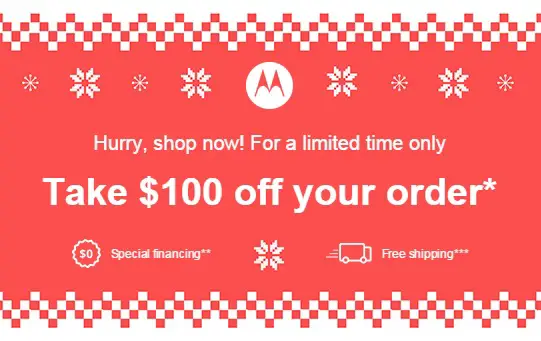 Motorola holiday sale