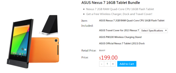 ASUS Nexus 7 deal