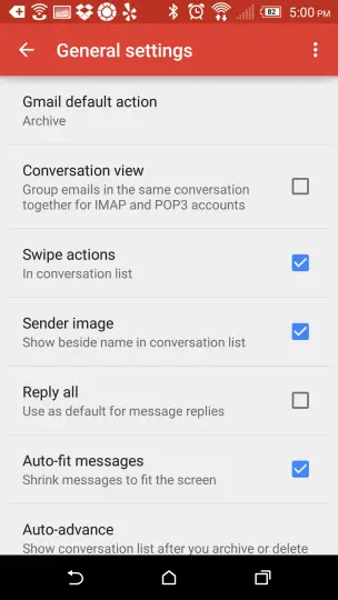 Gmail conversation view