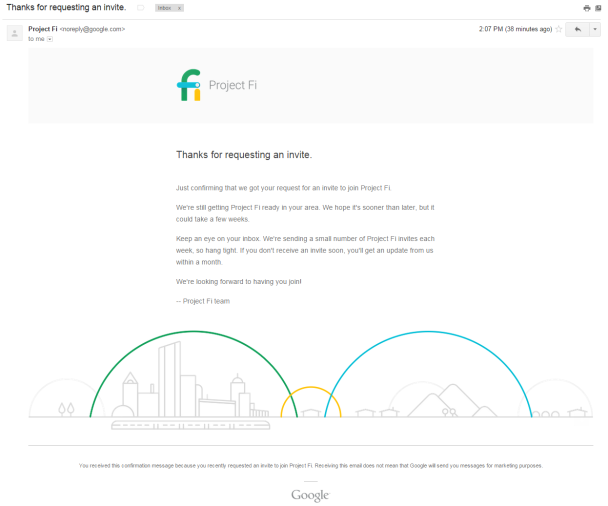 Project Fi email