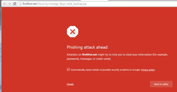 d-h phishing attack ahead