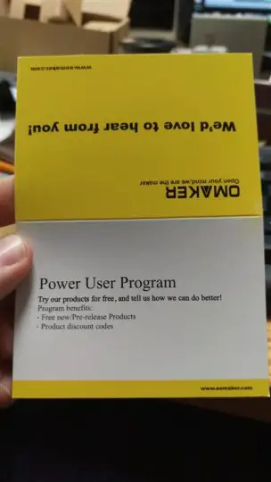 Omaker M4 Power Users Program
