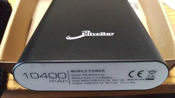 Elivebuy Quick Charge 2.0 10400mAh Power Bank review