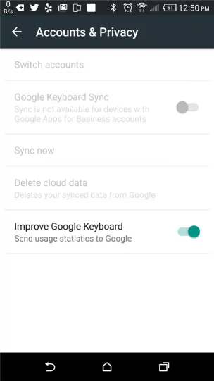 Google Apps for Business prevents sync
