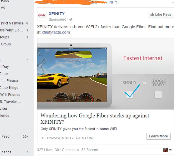 XFinity vs Google Fiber