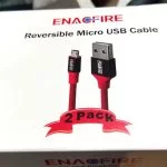 EnacFire direction agnostic USB to MicroUSB cable