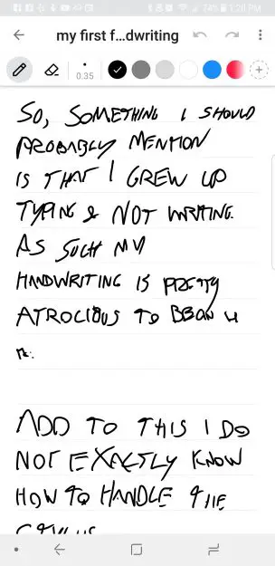 Paul's crappy handwriting