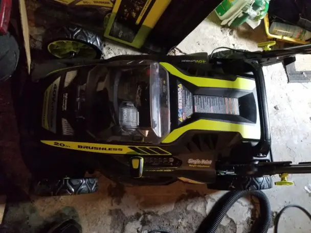 Ryobi 20" self propelled battery powered lawn mower