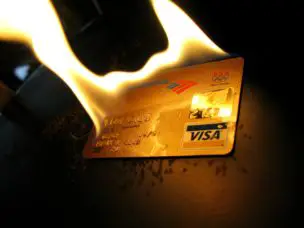 Burning Credit Card by Frankie Leon