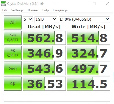 2018 02 02 12 19 24 CrystalDiskMark 5.2.1 - for some reason we don't have an alt tag here