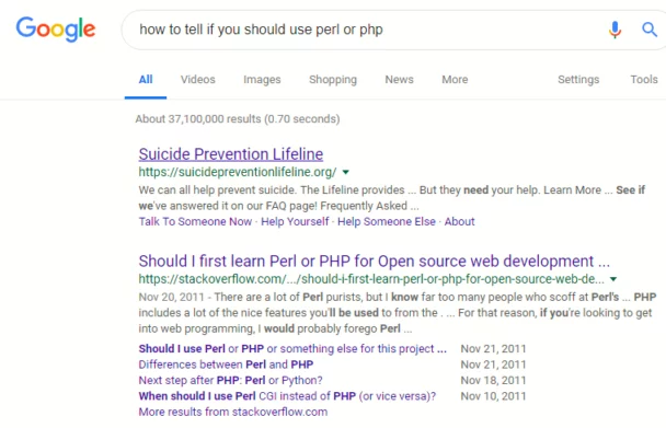 SP Perl or PHP - for some reason we don't have an alt tag here