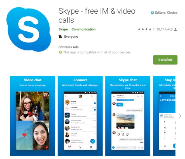 Skype for Android