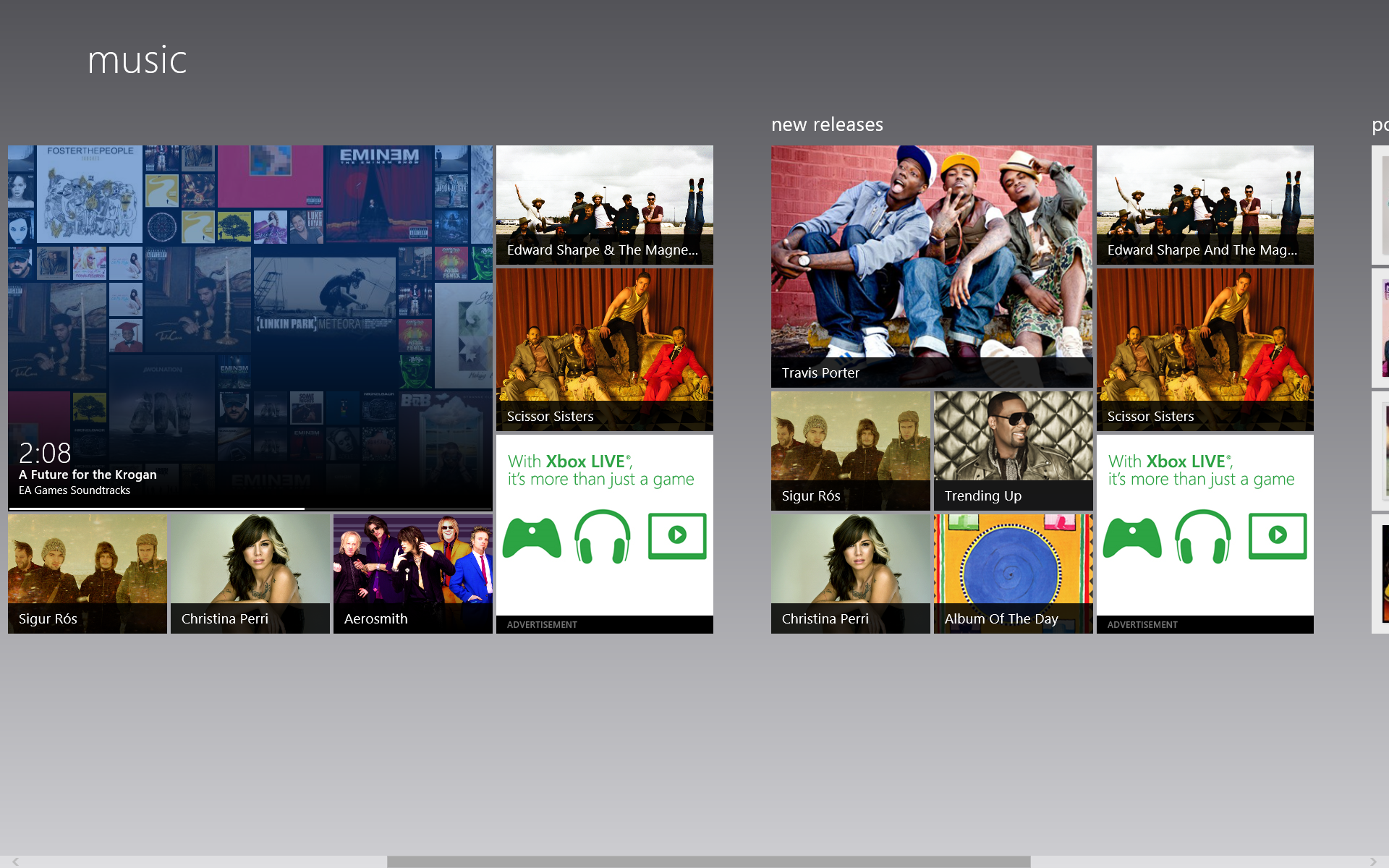 Windows 8 Music app - for some reason we don't have an alt tag here