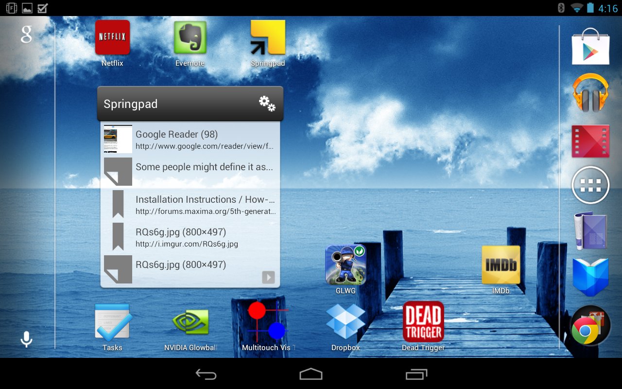 nexus 7 landscape homescreen - for some reason we don't have an alt tag here