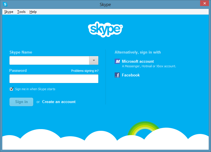 1 Skype Login - for some reason we don't have an alt tag here