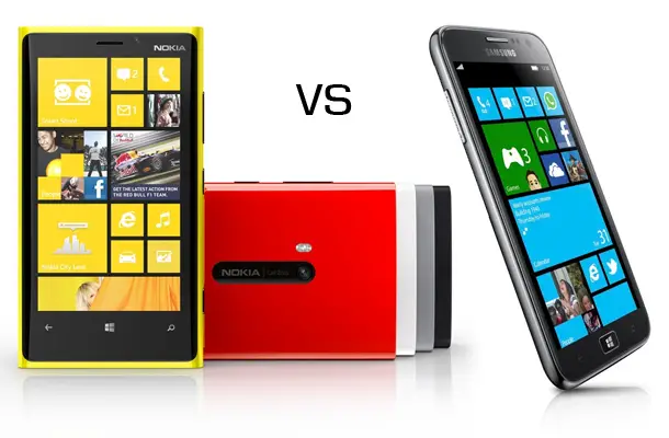 Nokia Lumia 920 vs Samsung ATIV S - for some reason we don't have an alt tag here