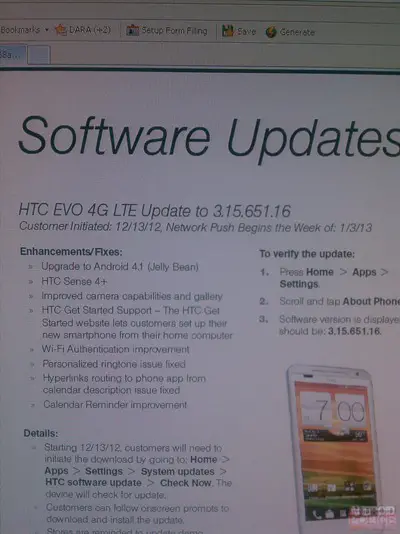 EVO 4G LTE JB leak - for some reason we don't have an alt tag here