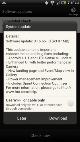 EVO 4G LTE update 3.16.651.3 - for some reason we don't have an alt tag here