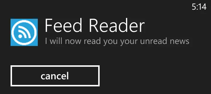 Feed Reader Voice Commands - for some reason we don't have an alt tag here