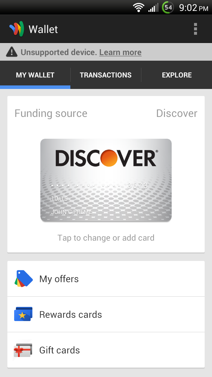 New Google Wallet - for some reason we don't have an alt tag here