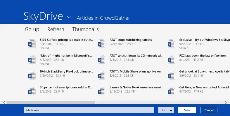 SkyDrive File Picker - for some reason we don't have an alt tag here